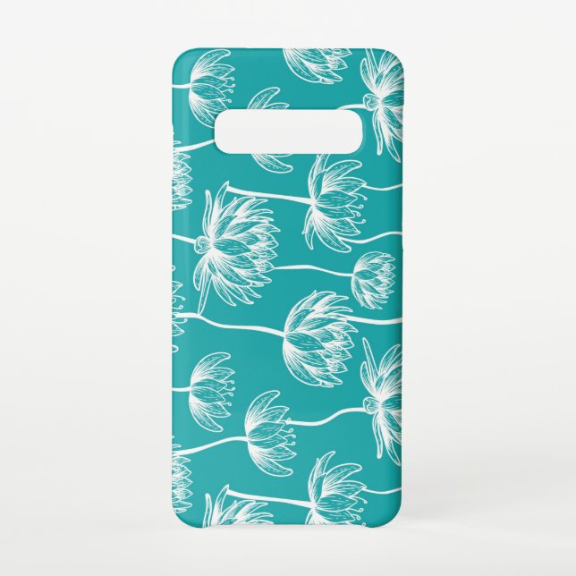 Lotus Flower pattern Samsung Galaxy Case (Back)