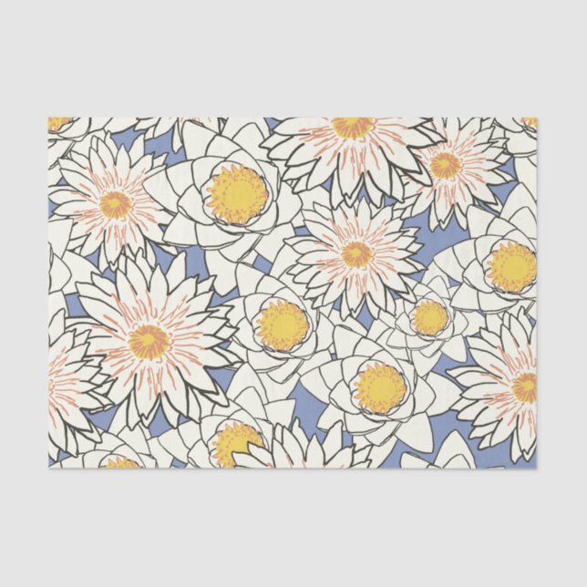 Lotus Flower Pattern Tisue Paper (Front)