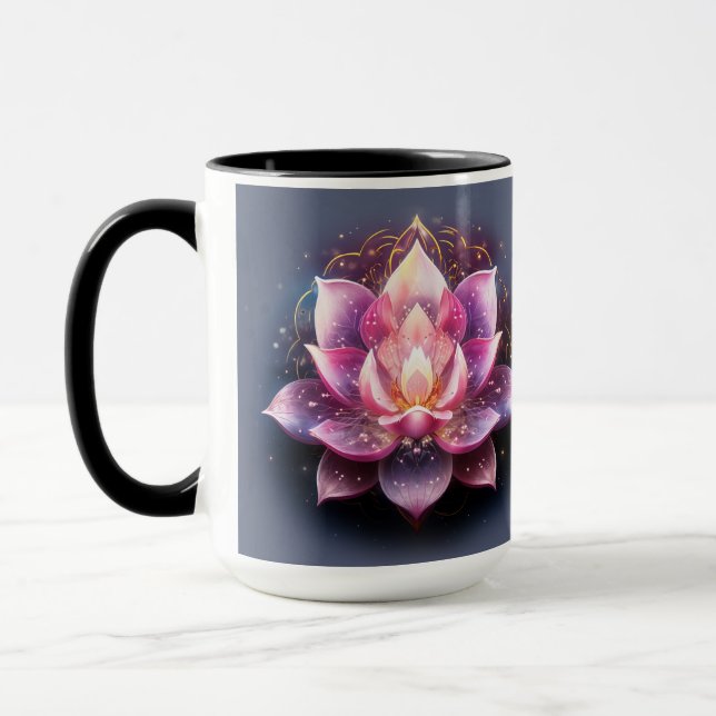 Lotus Flower Positive Affirmation Mug (Left)