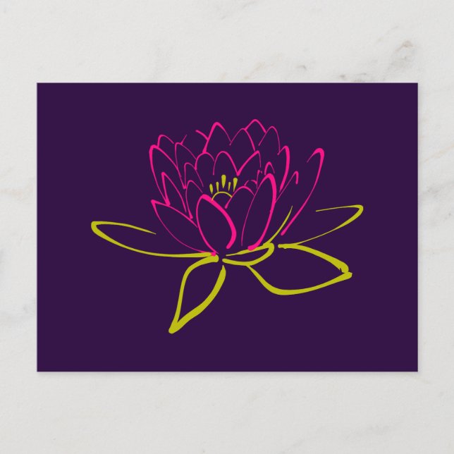 Lotus Flower Postcard (Front)