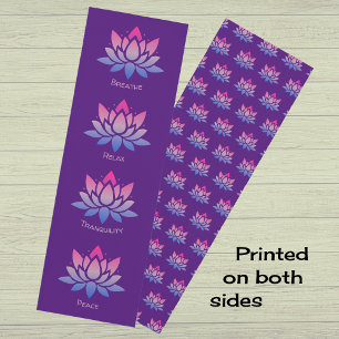 Lotus flower purple double sided yoga mat
