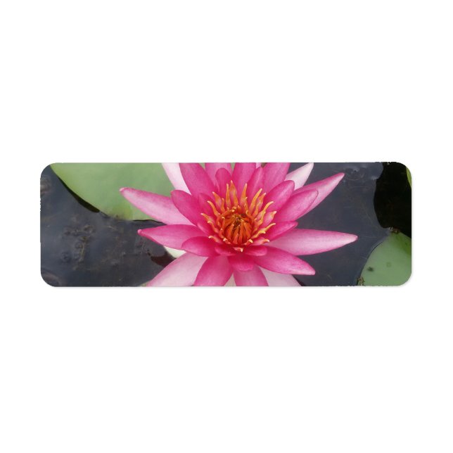 Lotus Flower Return Address Label (Front)