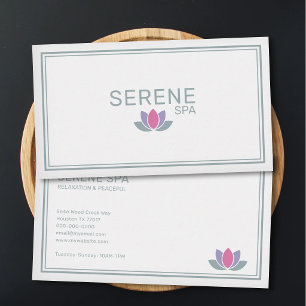 Lotus Flower - Spa Salon Business Card