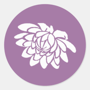 Lotus Flower Sticker (dark purple)