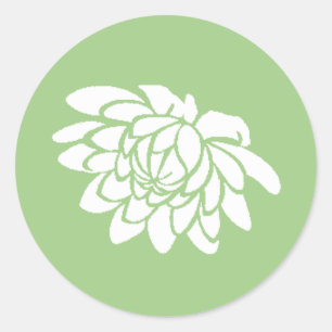 Lotus Flower Sticker (green)