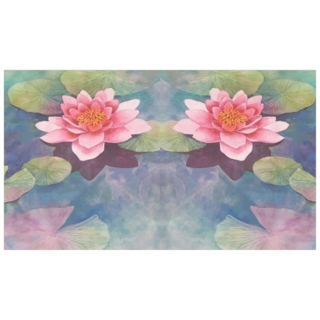 Lotus Flower  Tablecloth (Front (Horizontal))