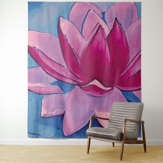 Lotus Flower - Tapestry (In Situ)