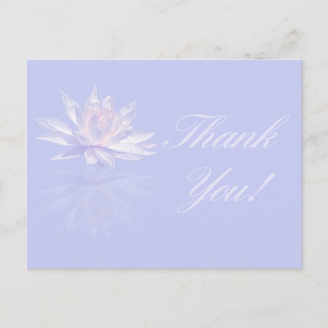 Lotus Flower Thank You Cards (Front)