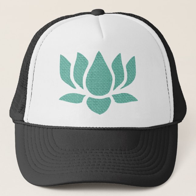 lotus flower trucker hat (Front)