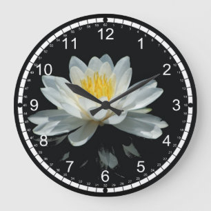 Lotus Flower (Water Lily) Large Clock