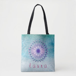 Lotus Flower Watercolor Wedding Bride Tote Bag