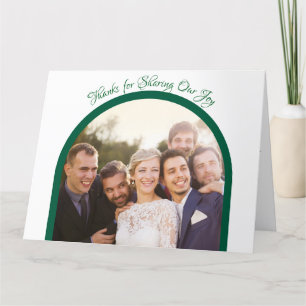 Lotus Flower Wedding Theme Wedding Party Thank You Card