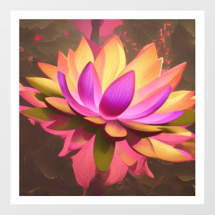 Lotus Flower Window Cling Sticker