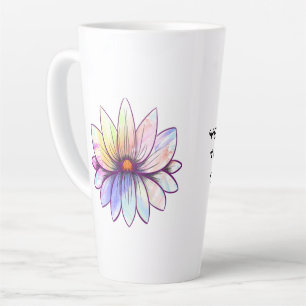 Lotus flower with attitude latte mug