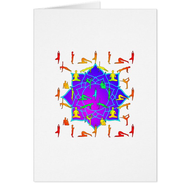 Lotus Flower With Yoga Poses (Front)