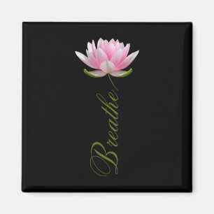 Lotus Flower Yoga Breathe Meditation Gift Peace Lo Magnet