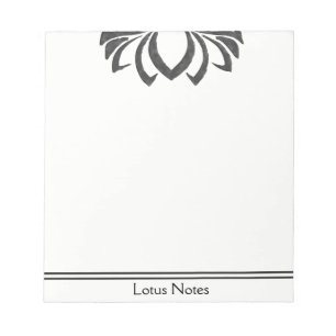 Lotus Flower Yoga Instructor Holistic Classic Notepad