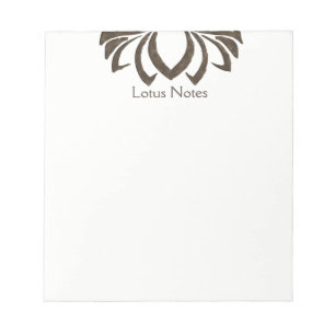 Lotus Flower Yoga Instructor Holistic Classic Notepad