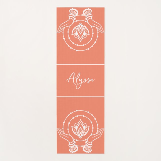 Lotus Flower Yoga Mat (Front)