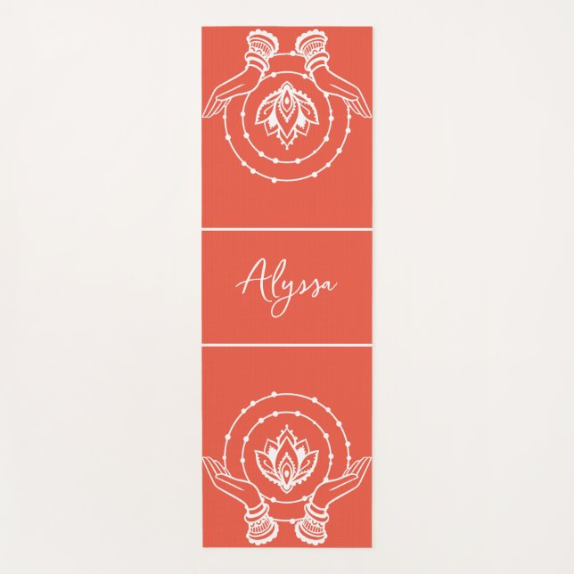 Lotus Flower Yoga Mat (Front)
