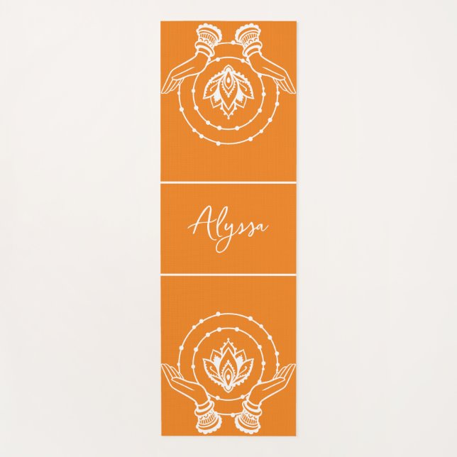 Lotus Flower Yoga Mat (Front)