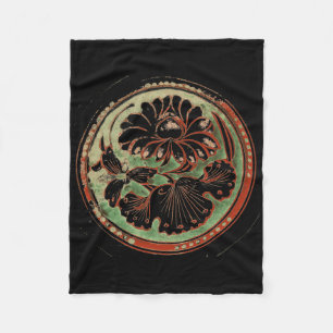 Lotus Flower Yoga Meditation Om Namaste Fleece Blanket