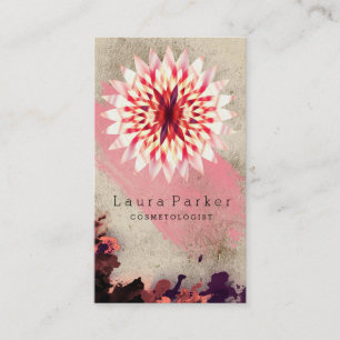 Lotus Flower Yoga Meditation Spa Holistic Business Card