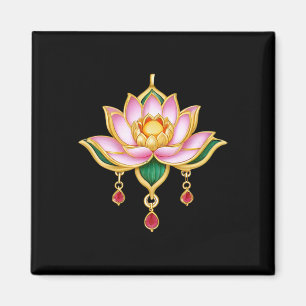 Lotus Flower Yoga Metaphysical _1  Magnet