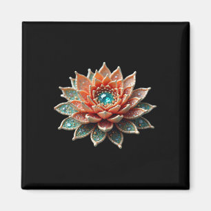 Lotus Flower Yoga Metaphysical Magnet