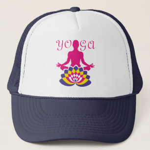 Lotus Flower Yoga Trucker Hat