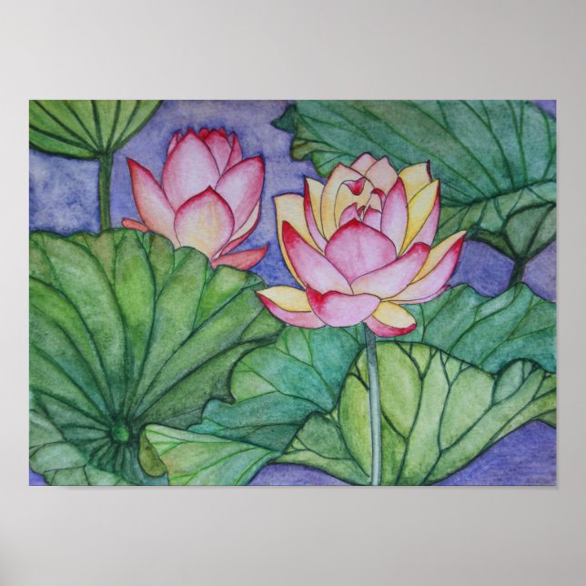 Lotus Flowers #4 Poster Print (Front)