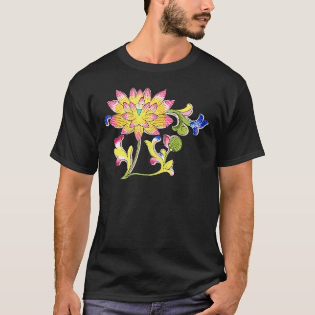 Lotus Flowers and Vine T-Shirt (Front)