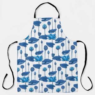 lotus flowers apron