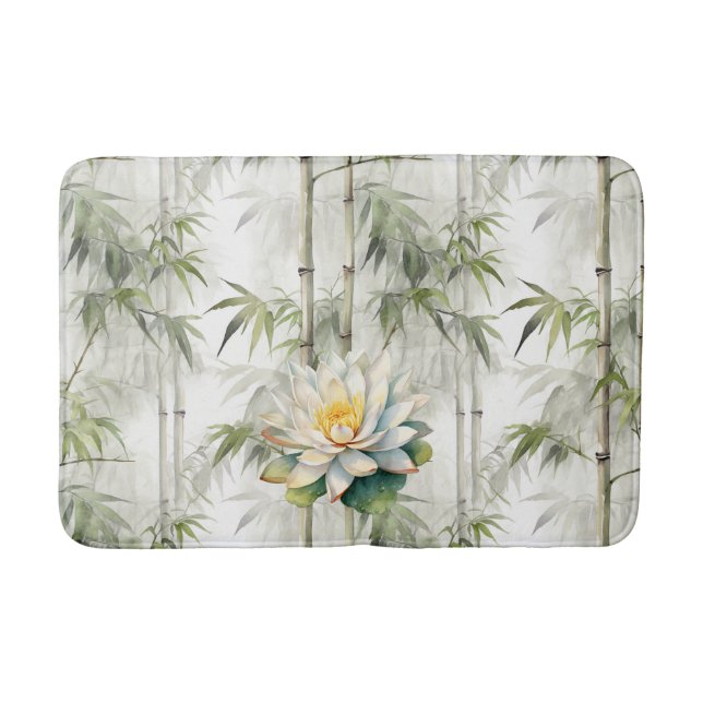 Lotus Flowers Serenity  Bath Mat (Front)