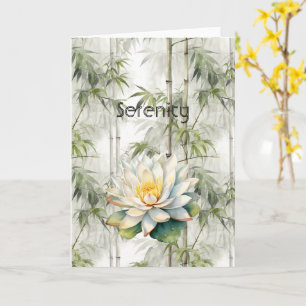 Lotus Flowers Serenity  Card