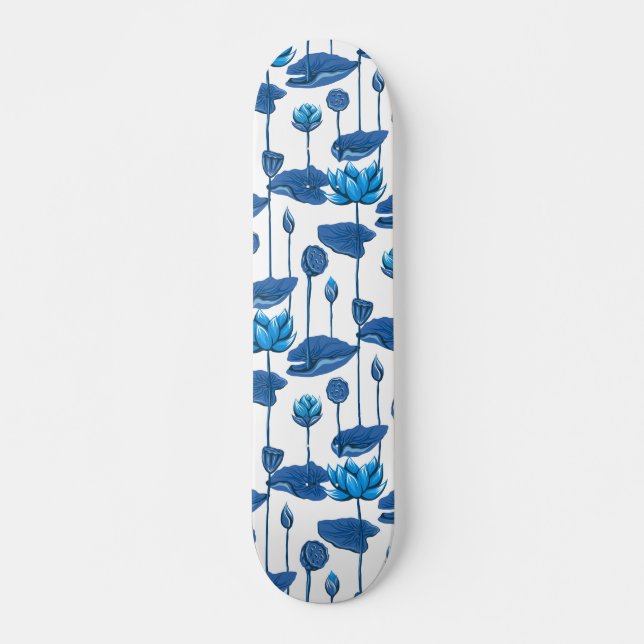 lotus flowers skateboard (Front)