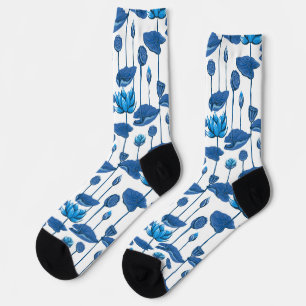 lotus flowers socks