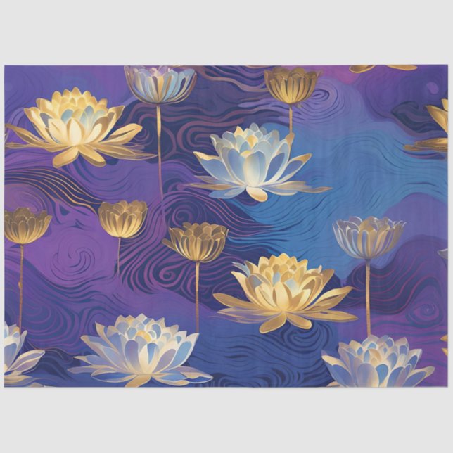 lotus flowers tissue paper (Front)