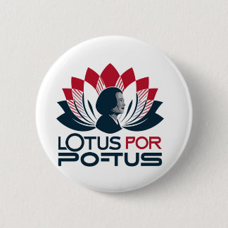 Lotus for POTUS Kamala Harris 2024 6 Cm Round Badge