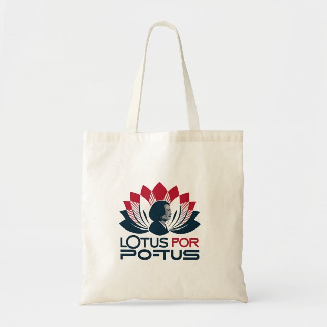 Lotus for POTUS Kamala Harris 2024 Tote Bag (Front)