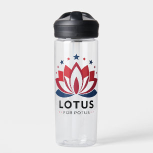 Lotus for POTUS Kamala Harris 2024 Water Bottle
