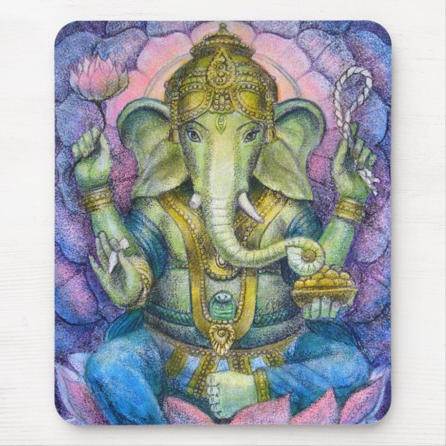 Lotus Ganesha Mousepad (Front)