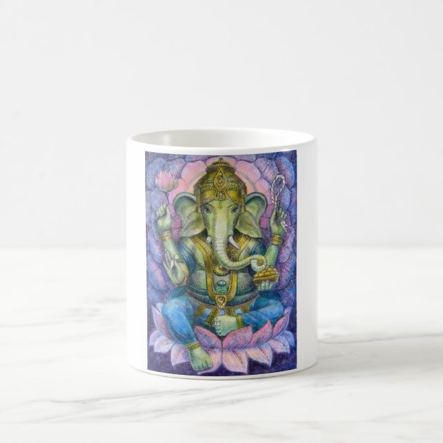 Lotus Ganesha Mug (Center)
