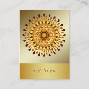 Lotus Gold Mandala Salon and Spa Gift Certificate