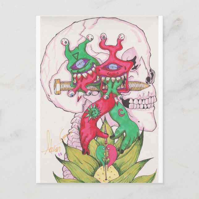 Lotus Hands Postcard (Front)