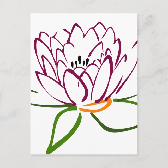 Lotus Heart Postcard (Front)
