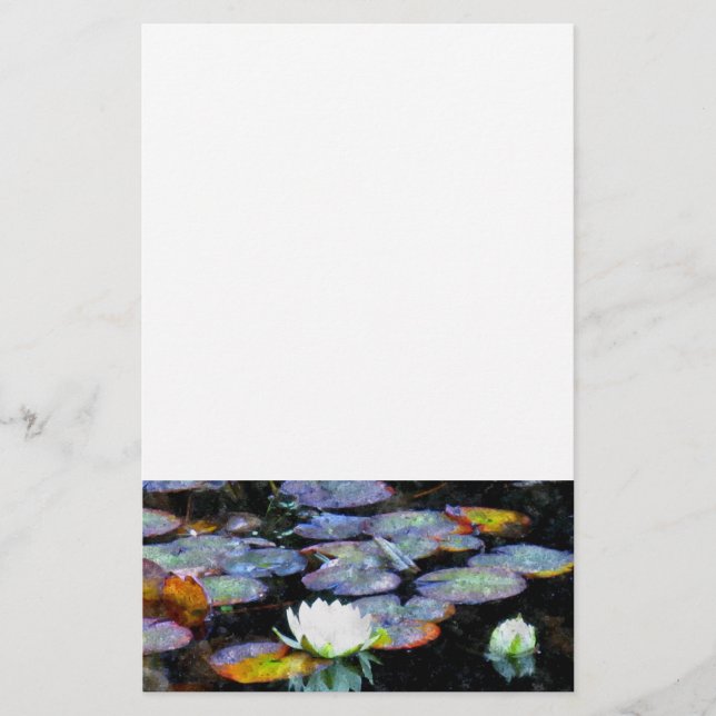 Lotus Hearts Stationery (Front)