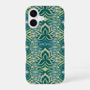 Lotus Ikat Pattern - The White Lotus iPhone 16 Case