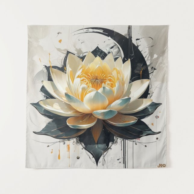 Lotus in Bloom Tapestry (Front)