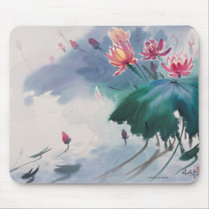 Lotus in the Pond Mouse Pad